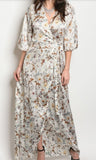 WHITE FLORAL MAXI DRESS