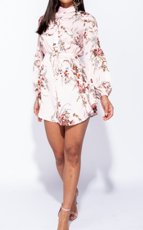 Floral Print Mini Dress