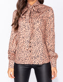 Nude Spot Print Top