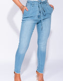 Scrunch Waist Stretch Jeans