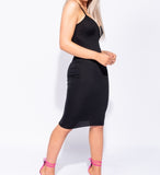 Black Knit Cami Dress