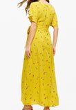 Yellow Floral Maxi Dress