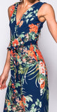 Navy Floral Jumpsuit