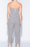 Stripe Tube Jumpsuit