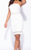 White Embroidered Dress