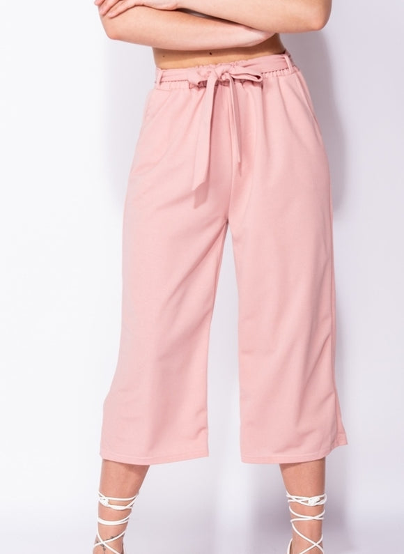 Cropped Wide Pants