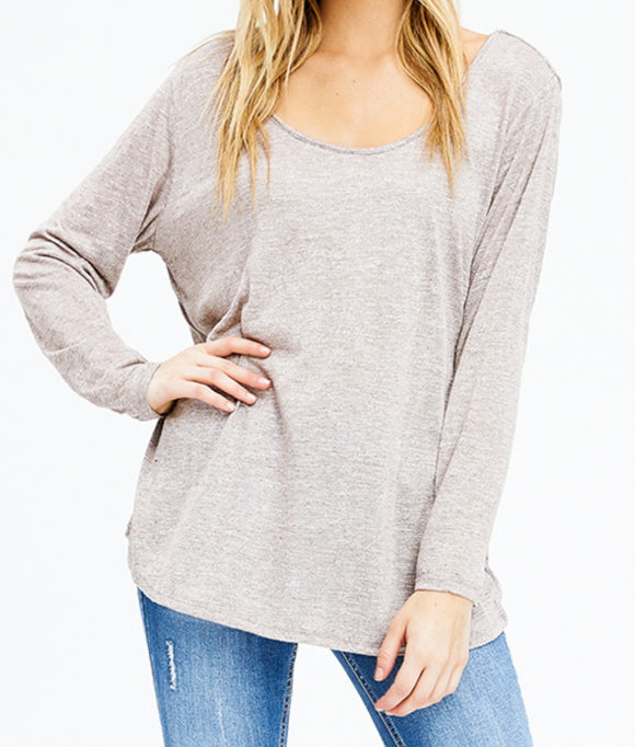 Long Sleeve Plus Size Top